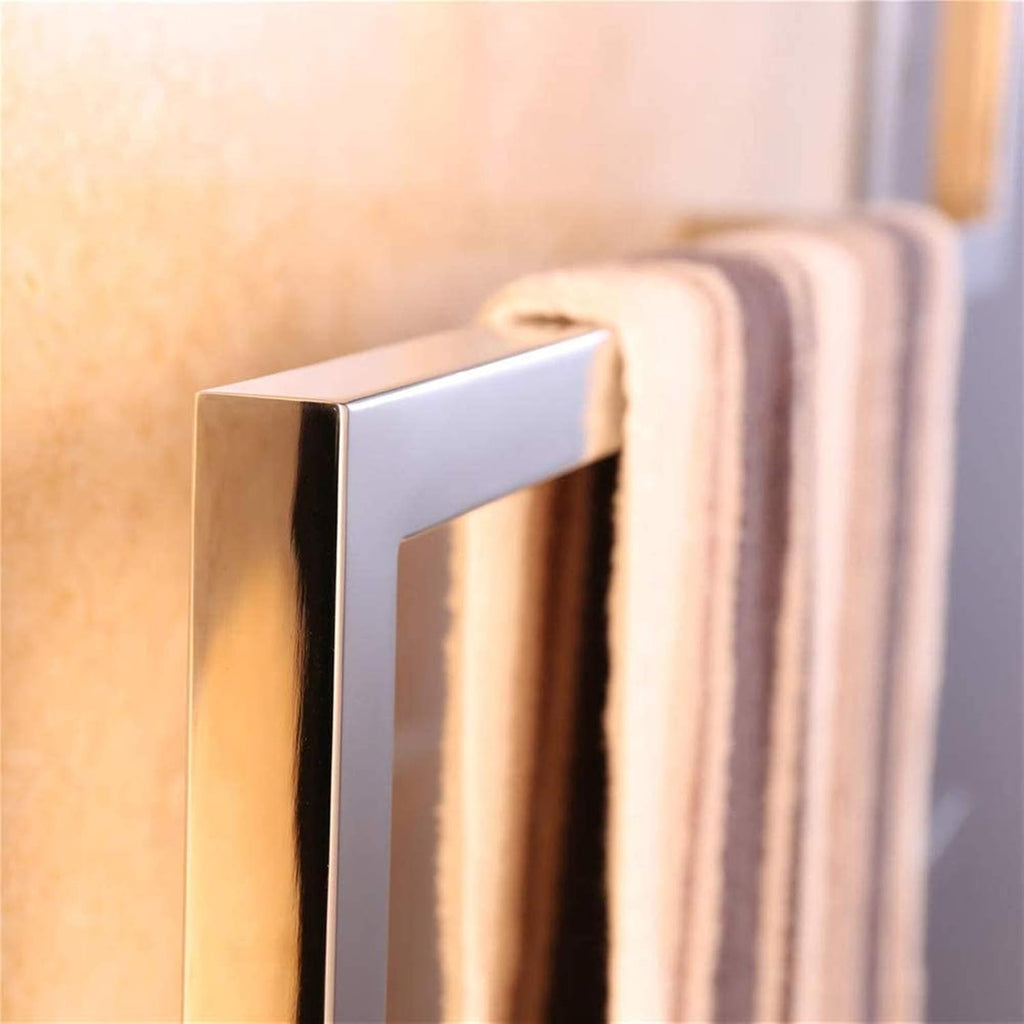 Stainless Steel Towel Warmer, Electric Heated Towel Rack Hot Towel Rail with Square Bars for Bathroom Kitchen Hotel,Bath Towel Dryer