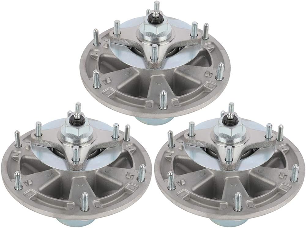 SCITOO Lawn Mower Spindles w/Bolts Spindle Assembly Replacement for John Deere TCA24881 72 Decks 777,797,997,TCA51058 of 3 Pack