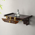 Wall-Mounted Buddha Altar Shelf, Wooden Altar Table, Temple Buddha Shrine, Meditation Table, Chinese Fengshui Statue Display Shelf, for Living Rooms, Shrines, Temples(80x30x20cm/31.5x11.8x7.9in)