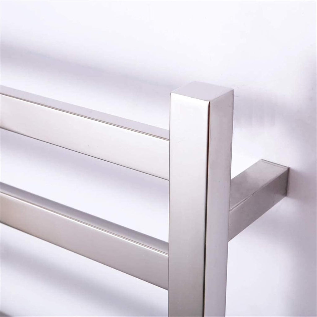 Bathroom Wall Heater Electric Towel Warmer, 7 Bar Towel Dryer Wall-Mounted Bath Towel Heater - Stainless Steel,Open Line