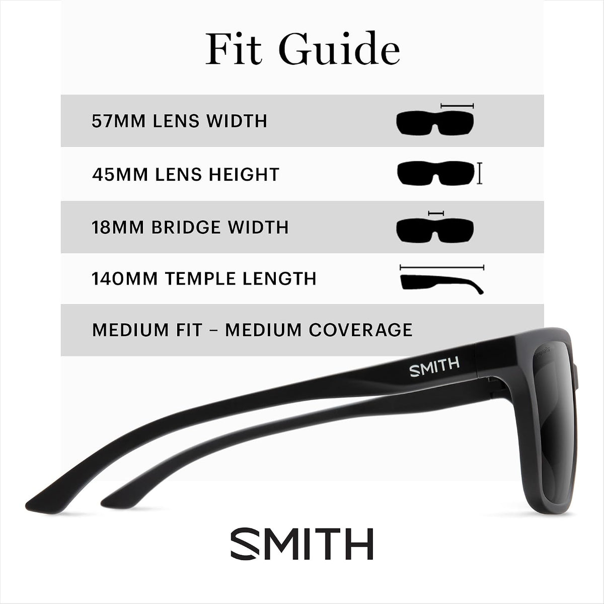 SMITH Shoutout Sunglasses with Polarized Lenses – Performance Sports Active Classic Sunglasses – For Men & Women