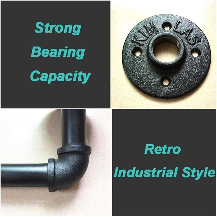 Door Stop Stopper Holder 4 Pcs Rustic Pipe Decor Shelf Brackets,Wall Mounting Floating Shelves