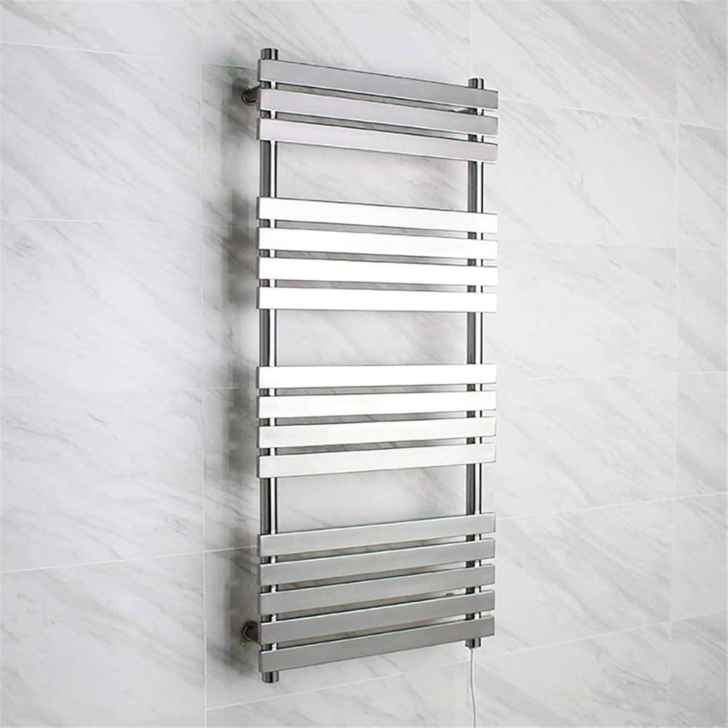 Towel Warmer,Wall Mounted Towel Warmer Electric Heated Drying Racks for Bathroom Stainless Steel 16 Bars Polished 88 Watt,Bath Towel Dryer, Hardwired
