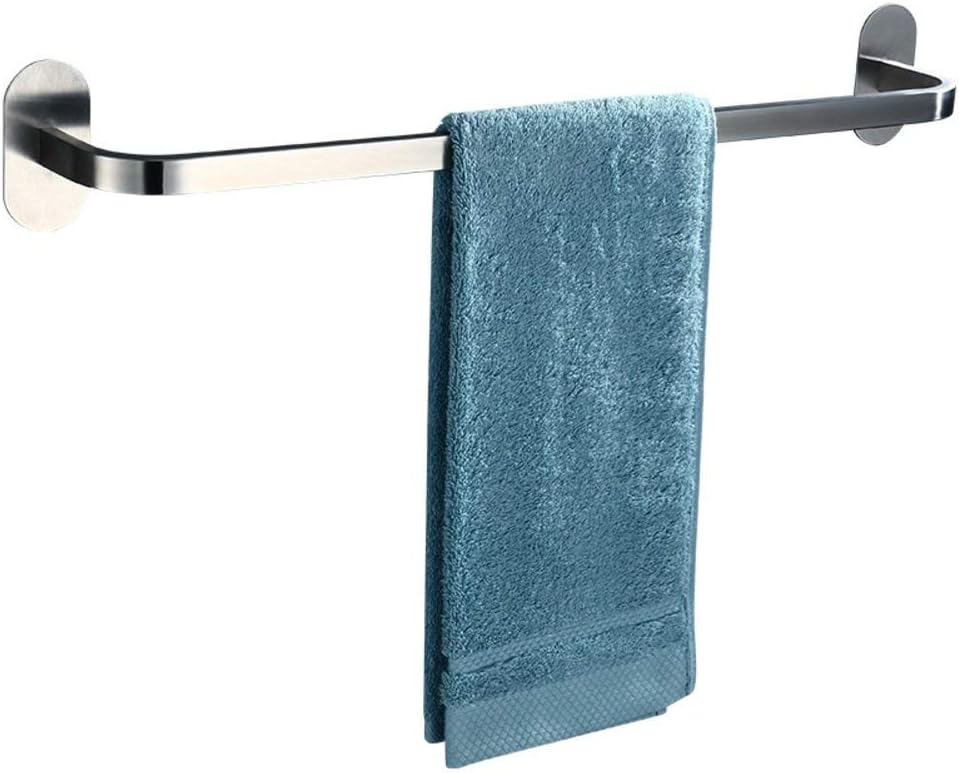 Towel Rack,Punch-Free Single Pole Suction Cup Towel Bar,Bathroom Wire Drawing Process Wall Mount 35Cm/E Bathroom (C)