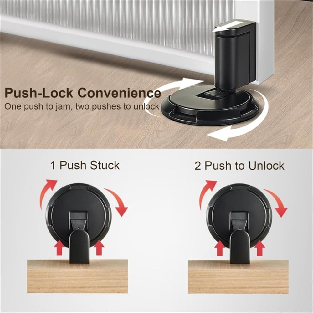 Door Stop Stopper Holder Mechanical Heavy Duty Magnetic Adjustable Non-Punch Suction Furniture