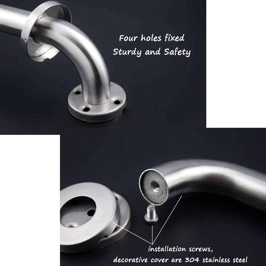 Bathroom Grab Bars,Handrail Silver Home Shower Grab Bars, Safety Grip Bath and Handle, Stainless Steel Wall Mount Bar, Disability Aids for Bathtub