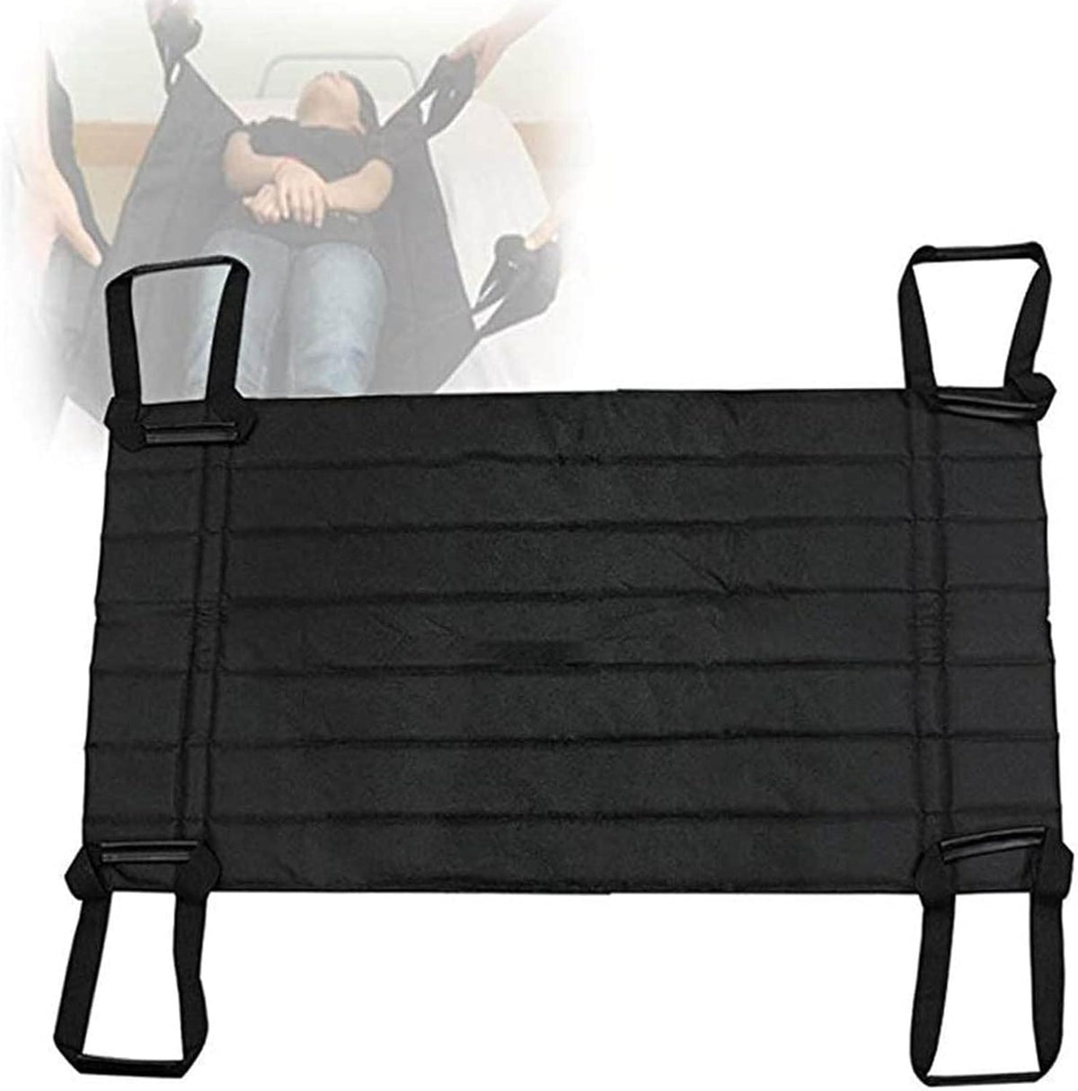 Patient Lift Sling Transfer Belt, Patient Lift Sling, Full Body Elderly Lift Stairs Transfer Aid Strap Belt, Portable Disability Care Supplies