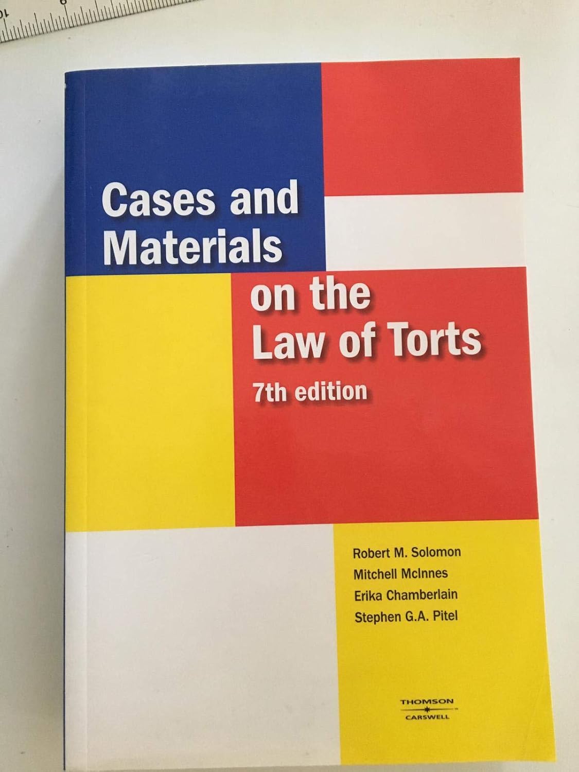 Cases and materials on the law of torts
