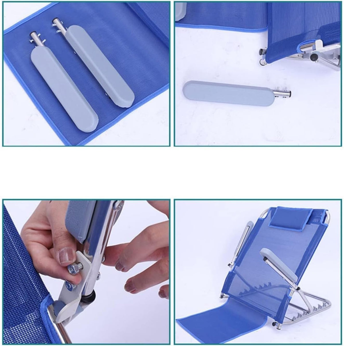 Back Rest Bed Support, Bed Back Rest Adjustable Angle, Mobility Disability Support Aid,Sit Up Or Reclined Position, Includes Head Pillow, Read, Eat, Watch TV In Bed, For Eldery, Disabled, Injured