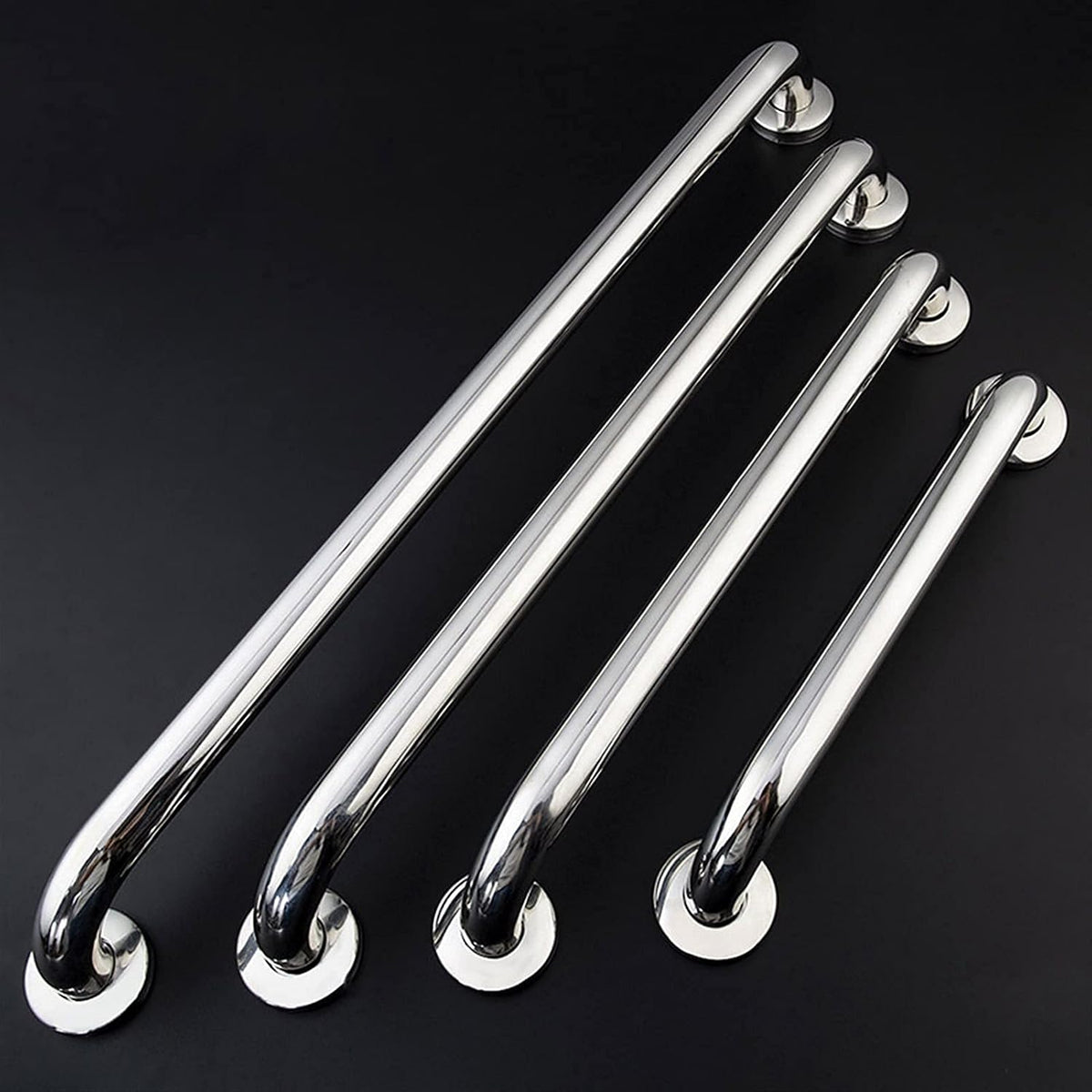 Handrail Safety Anti Slip Handle 30/40/50/60Cm Bathroom Tub Hand Grip Stainless Steel Safety Toilet Support Disability Aid Grab Bar Handle Towel Rack Assist Bath Handle/25X500Mm (25X400Mm)