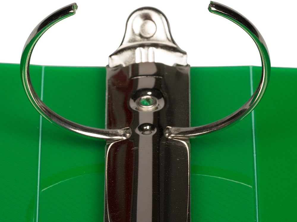 JAM PAPER Plastic 2 inch Binder - Green 3 Ring Binder - Bulk 12/Pack