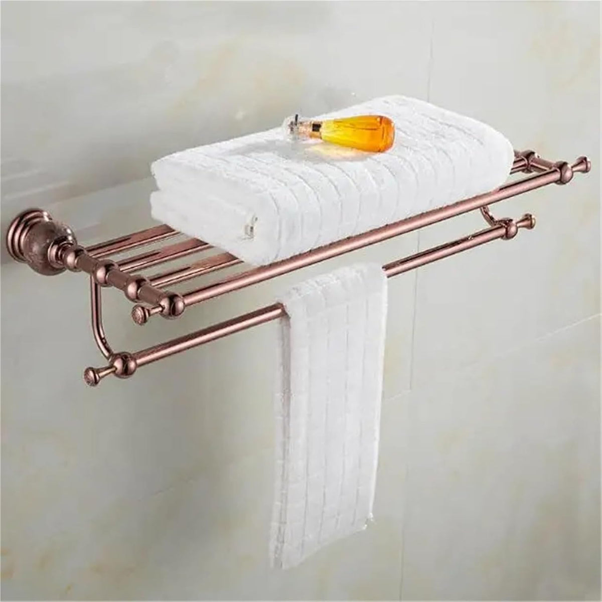 Brass and Jade Rose Gold Bathroom Accessories,Paper Holder,Towel Bar,Soap Basket,Towel Rack,Hook Bathroom Hardware(Tooth Brush Holders)