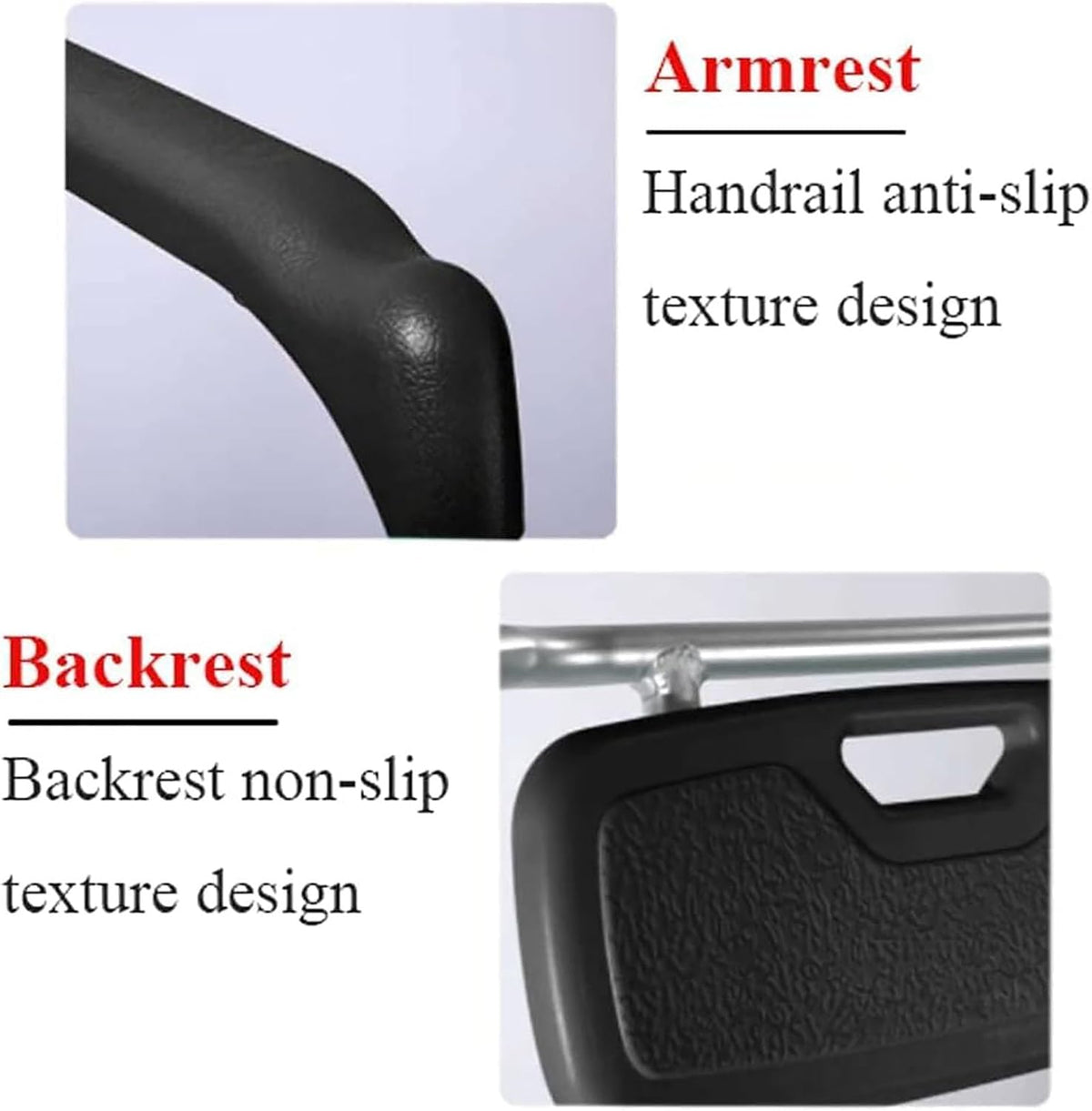 Bathroom Toilet Hand Rail Safety Frame, with Non-Slip Handles Adjustable Toilet Seat Grab Bar, Portable Disability Toilet Bathroom Aids Support Frame
