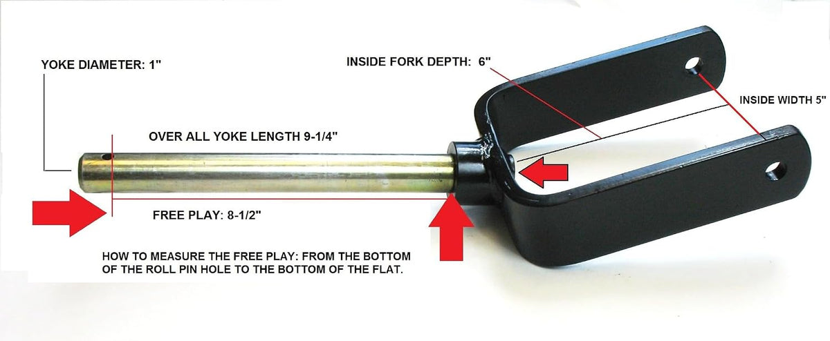 Land Pride Finish Mower Assembly 10' Laminated Tire Assembly With 1' Yoke with Bearings 2 PK