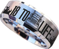 18 to Life Trucker Wedding Ring Auto Parts Mechanic Wedding Band Wrench Car Tire Ring Gift Spark Plug Father's Day Gift Piston Tool Ring Trucker Wedding Band Car lover Ring Trucker Ring