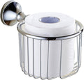 Polished Chrome Wall Mounted Bathroom Accessories Set Towel Bar Soap Dish Robe Hook Toilet Paper Holder Toothbrush(Toilet Paper Basket)