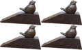 Door Stop Stopper Holder Cast Iron Cute Bird,Avoid Drilling Hole,Heavy Duty Floor