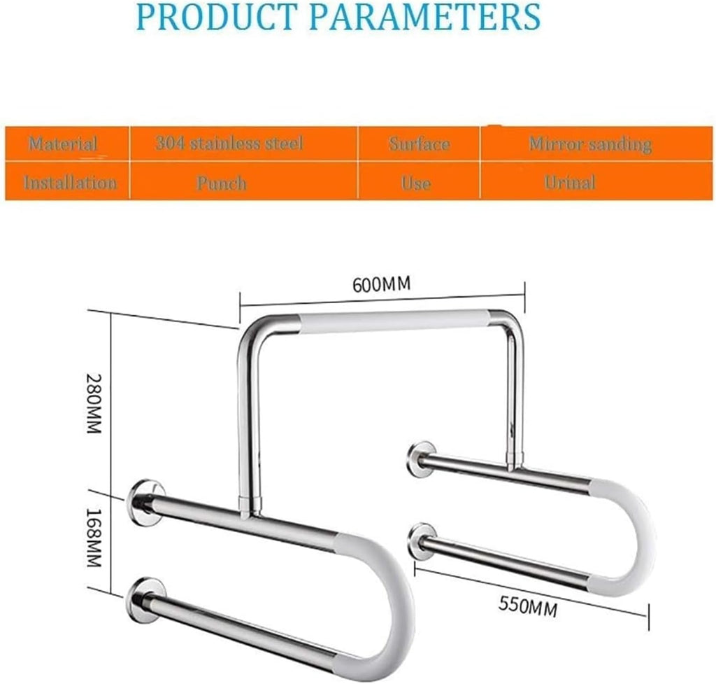 Bathtubs Grab Bar Bathroom Toilet Barrier Free Handrail Safety Rail Frame Shower for Disability Aid and Seniors