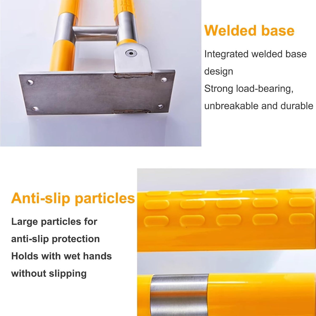 Foldable Toilet Grab Bar, Bathroom Safety Handrails, Grab Bars for Showers, Disability Aid Grab Bar Handle, Durable Grip Rails(60cm)