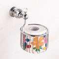 IsolaY Bathroom Hardware Set Crystal Bath Towel Shelf Toilet Paper Holder Sliver Chrome Towel Bar Toilet Brush Holder Robe Hook,Tissue Holder