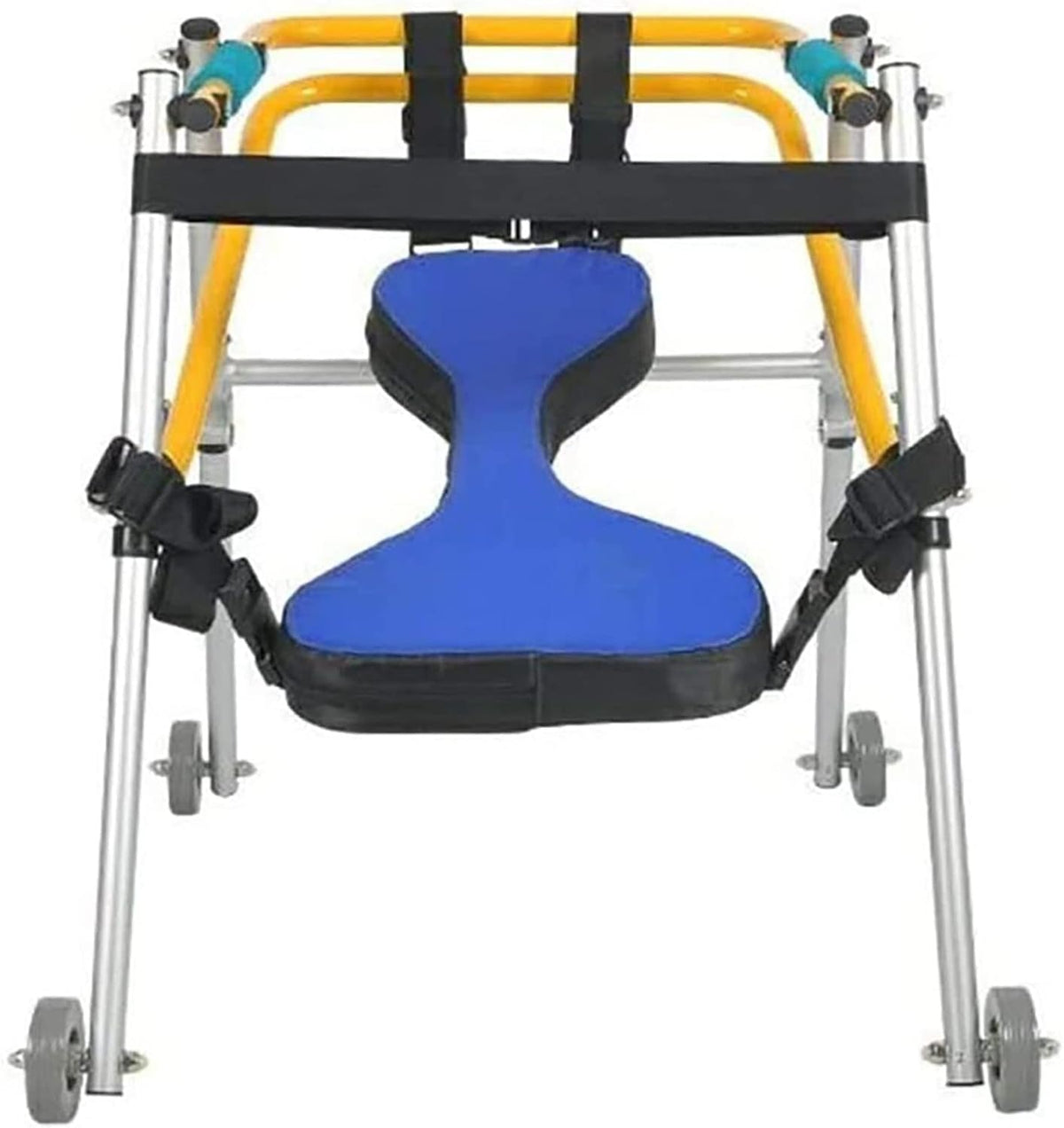 Walking Frames, Rehabilitation Aids Training Stand Walker Directional Four Wheels Disability Gliding Frame Child Standing Frame(Size:M)