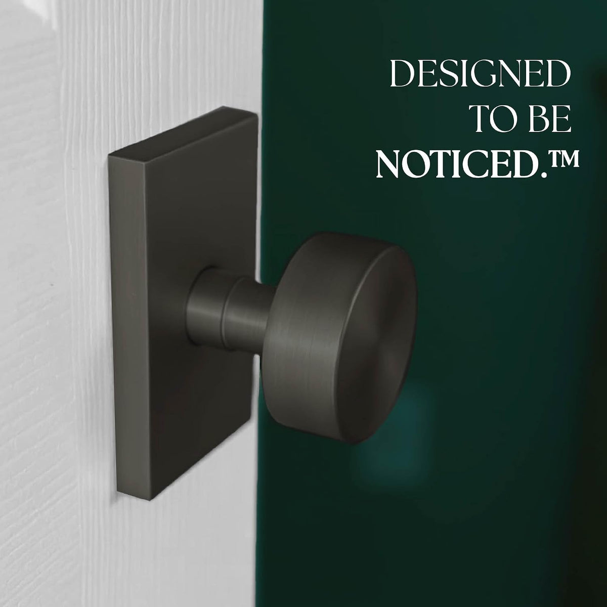 Mega Handles Laura Passage Door Knobs - 3 Pack Reversible Interior Door Knobs, Heavy Duty Matte Black Door Knob for Closet & Hallway, No Lock, Fits All Standard Door Sizes - Matte Black