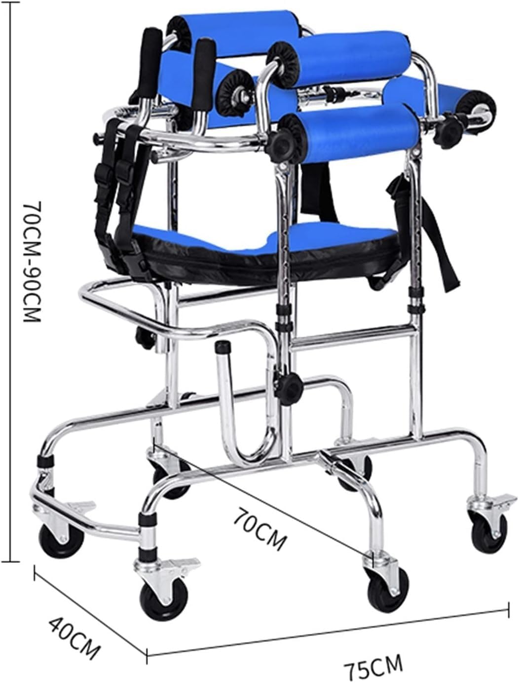 Height Adjustable Kids Walker,Walker for Kids Cerebral Palsy Disability for Cerebral Palsy Children Child Rehabilitation Rollator Walker