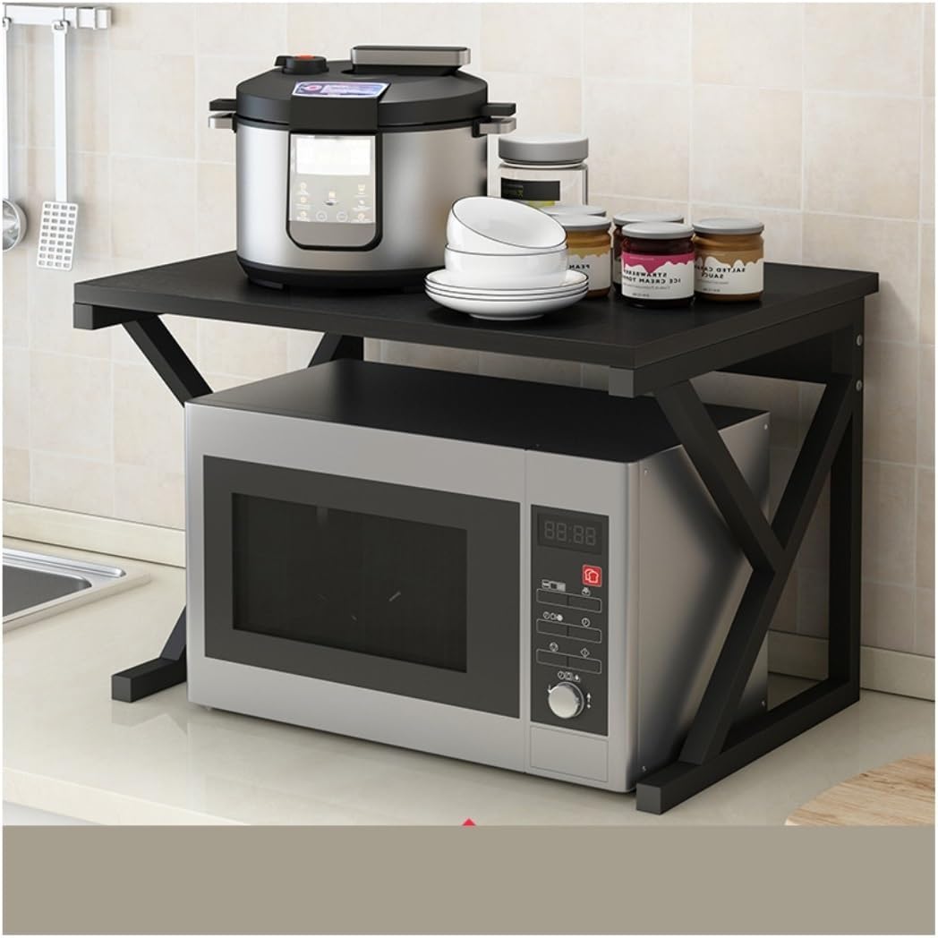 Microwave Stand Metal Microwave Oven Rack Shelf Kitchen Utility Storage Organizer for Storage(C)