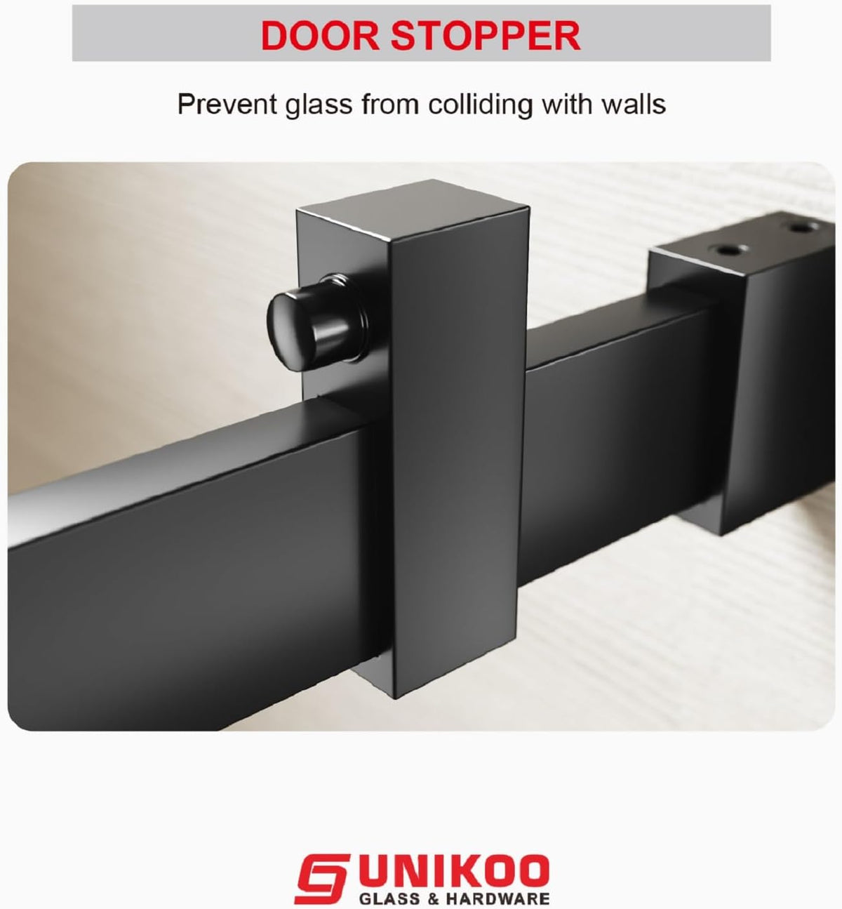 56'- 60' W×66' H Frameless Stainless Steel Sliding Shower Door in Matte Black with 3/8' (10mm) Certified Tempered Clear Glass. The Princess Series UKS09-6066-MBL