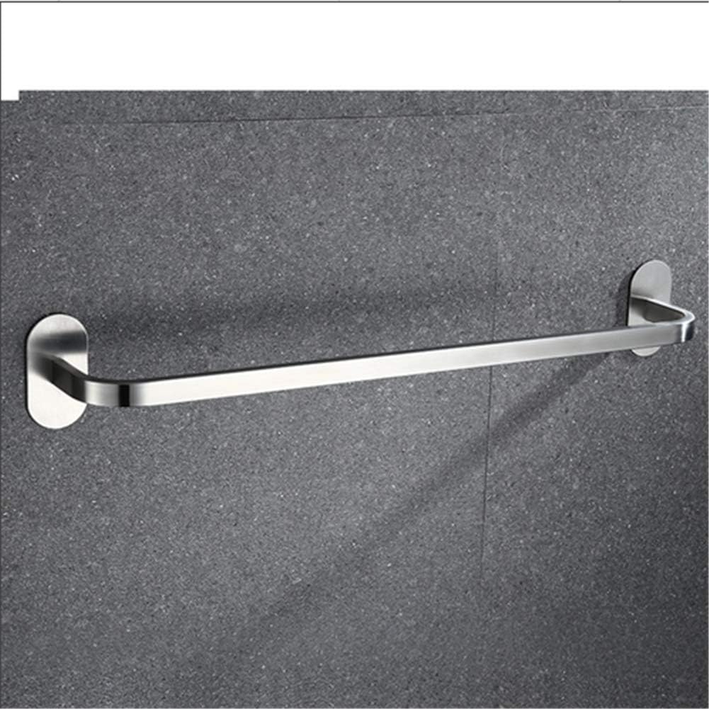 Towel Rack,Punch-Free Single Pole Suction Cup Towel Bar,Bathroom Wire Drawing Process Wall Mount 75Cm/a Bathroom (Grigio)