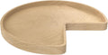 Rev-A-Shelf 28' Maple Wood Kidney-Shape Single-Shelf Lazy Susan Turntable with Swivel Bearing for Diagonal Corner Base Kitchen Cabinets, 4WLS401-32-BS52