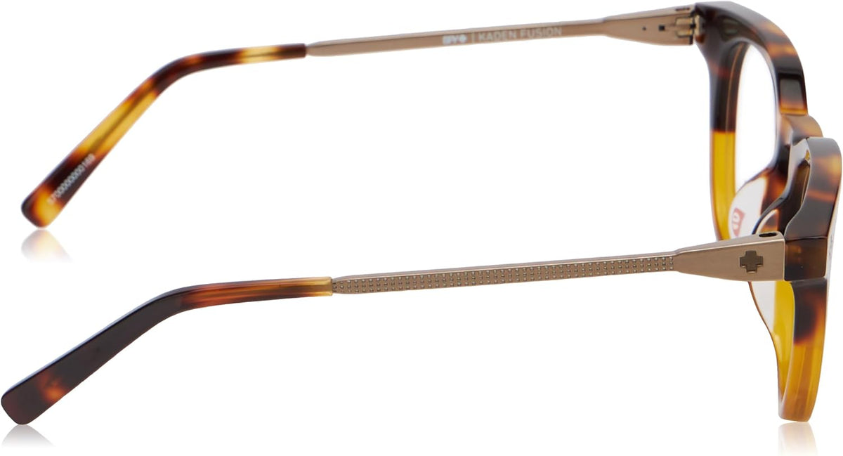 SPY Kaden Fusion 50 Honey Tort Fade Brushed Black