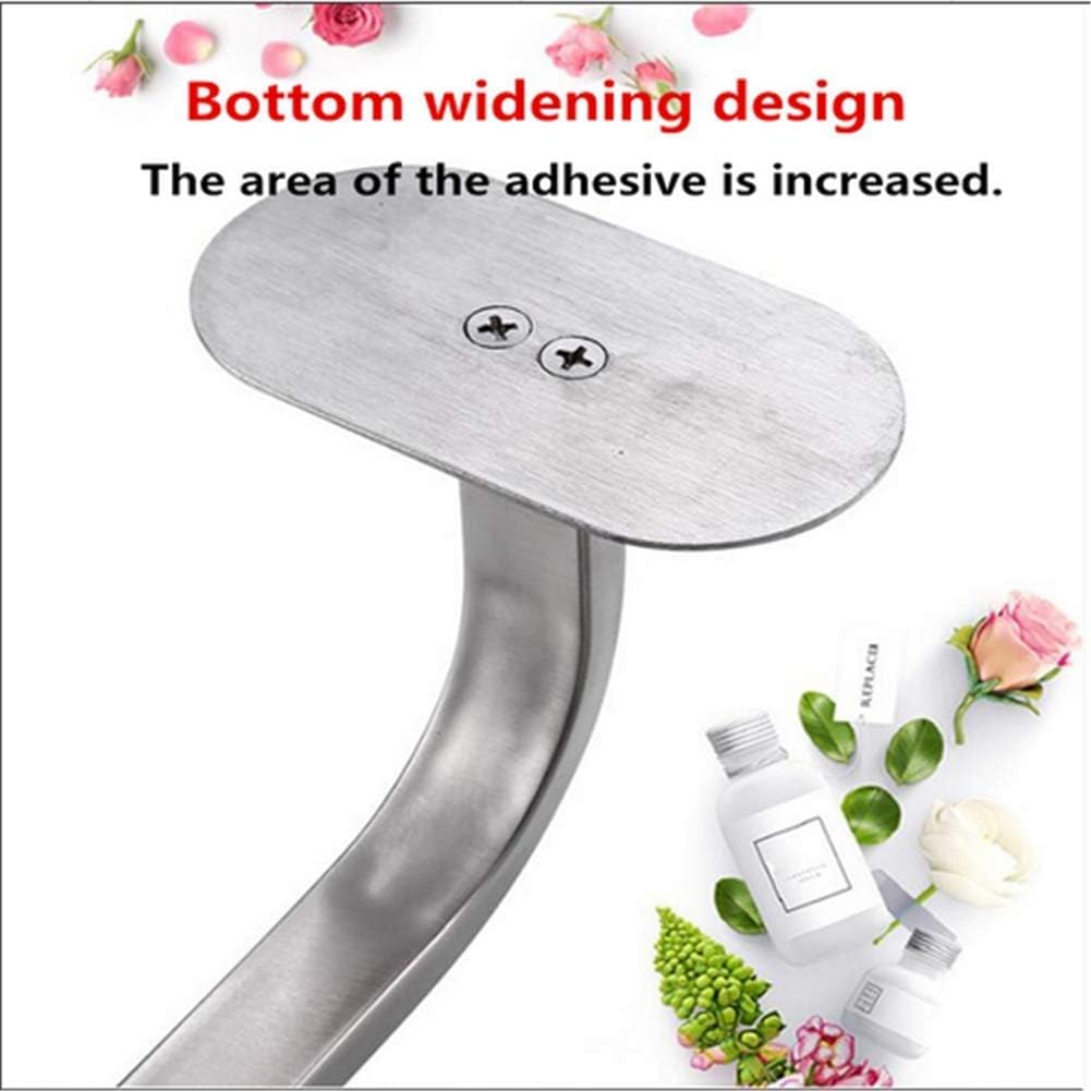 Towel Rack,Punch-Free Single Pole Suction Cup Towel Bar,Bathroom Wire Drawing Process Wall Mount 35Cm/E Bathroom (Grigio)