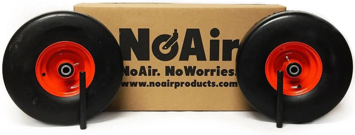 NoAir® (2) Flat Free Tire Assemblies 15x6.00-6 Fits Kubota ZD321 ZD323 ZD326 K3181-18032