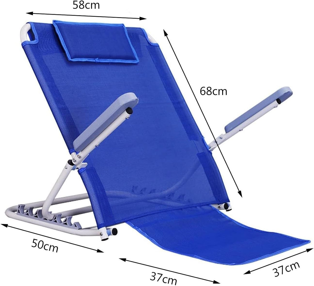 Back Rest Bed Support，Adjustable Padded Professional Disability Back Rest Bed Support 6 Position Adjustable Head And Lumbar Support Bed Backrest for Travel Read Eat Watch TV for Bay Window Reading Wat