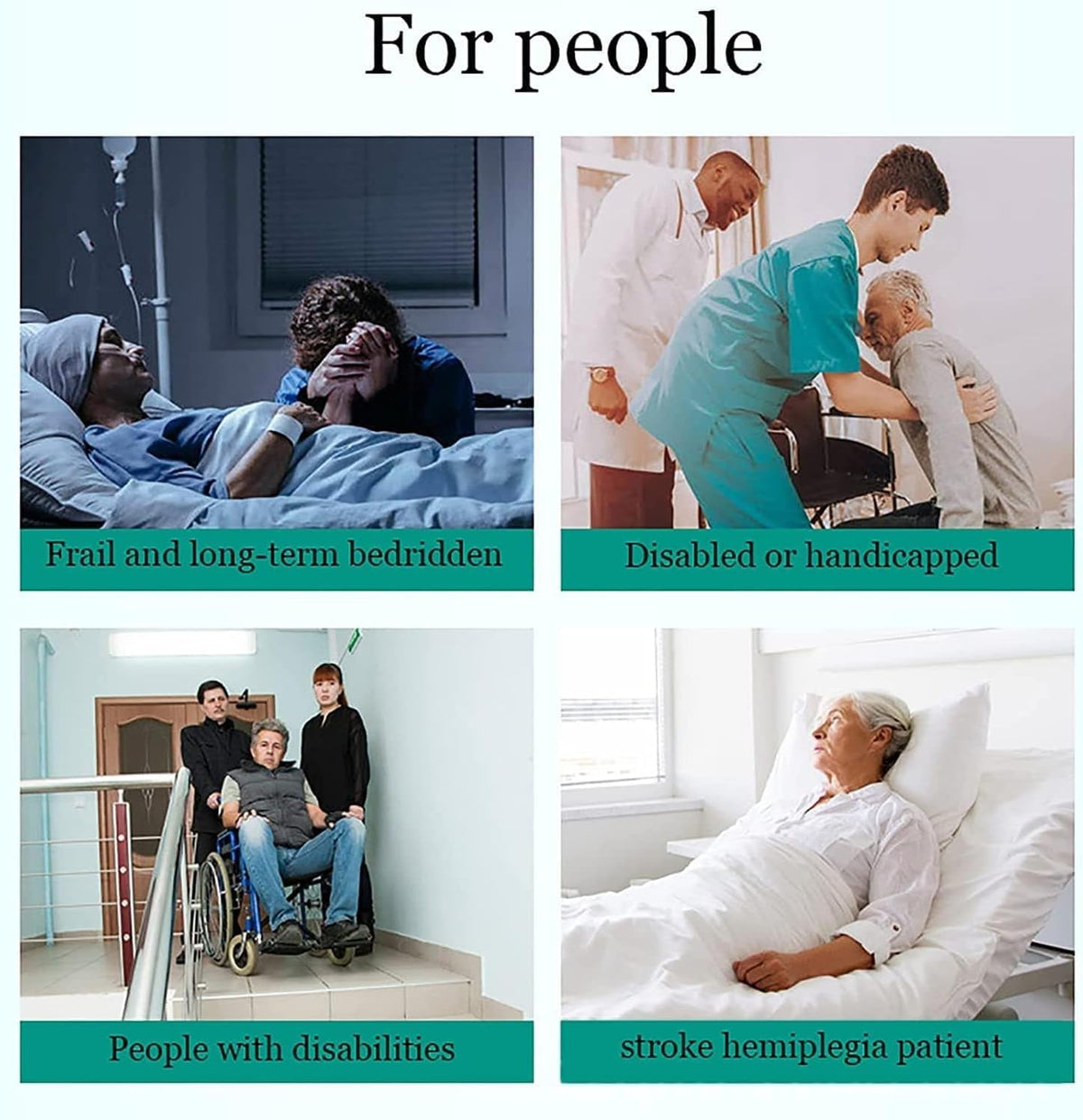 Patient Positioning Pad, Disabled Emergency Sling Mobility Aids Lift Stair Slide Board Transfer Belt,Waterproof Fabric Safety Equipment All-Purpose Blanket