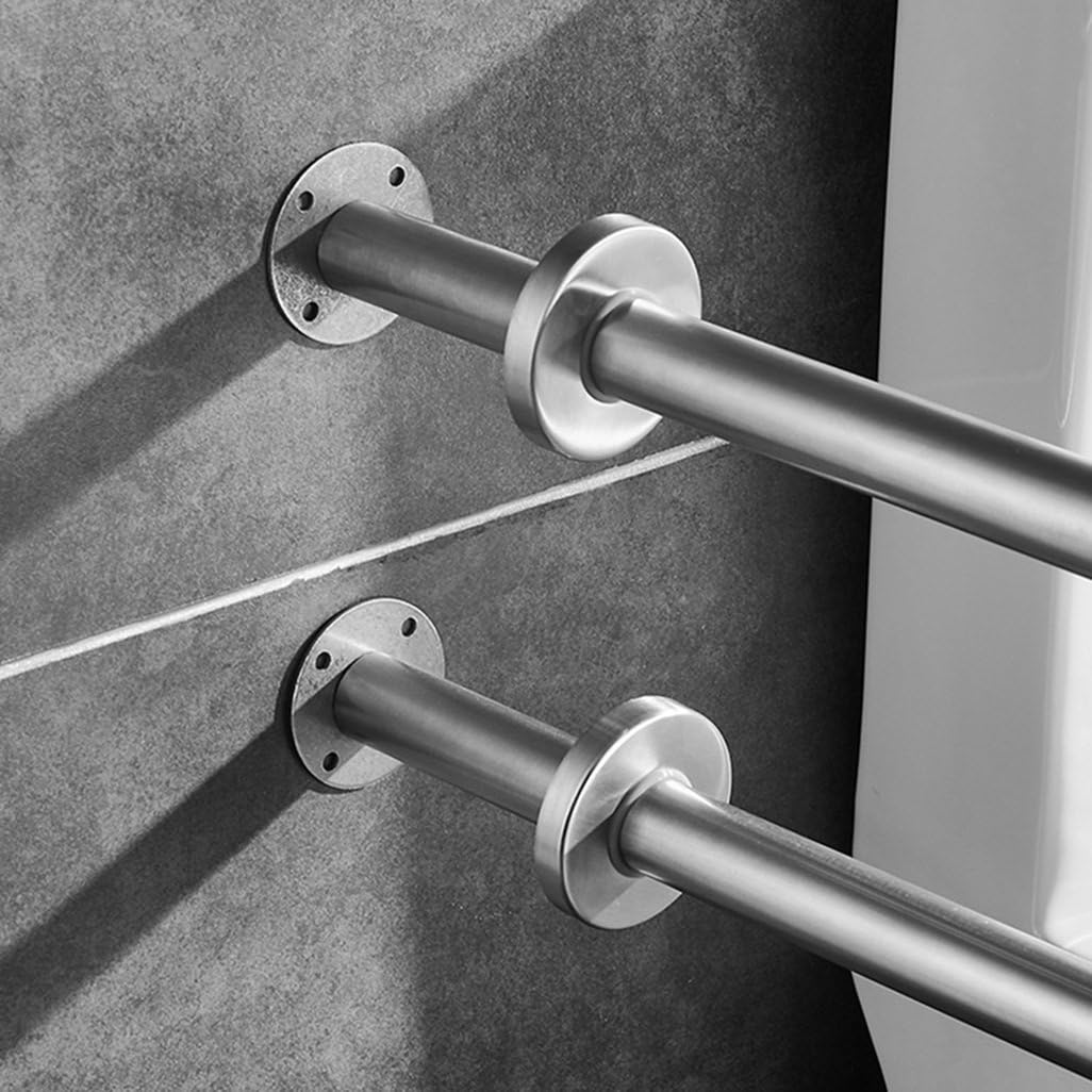Grab Bar Stainless Steel U Type Grab Rails Anti-Slip Polished Chrome Safety Support Rail Straight Handrails Disability Aid Hold for Toilet/Shower Bathroom,
