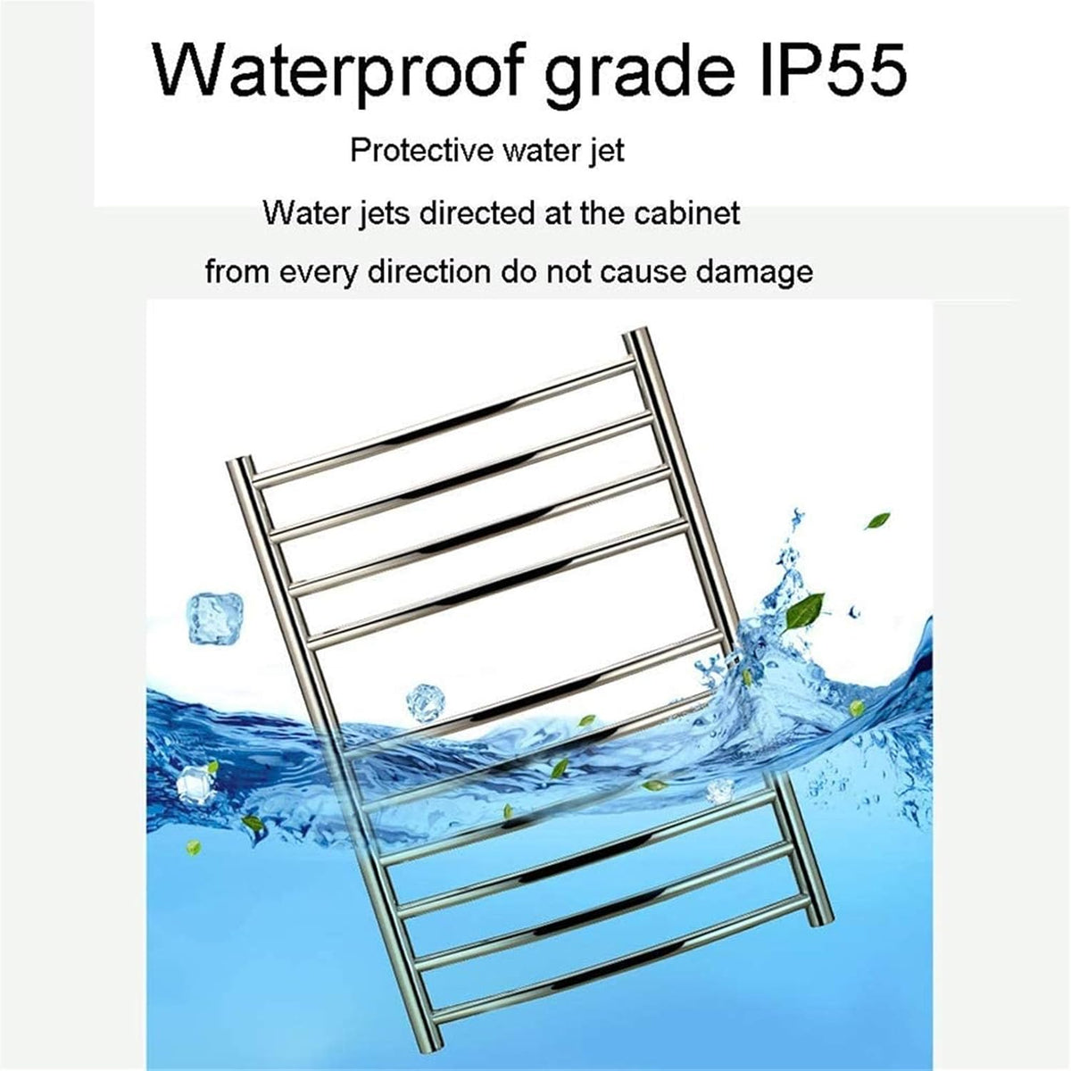 Towel Warmer,Electric Towel Warmer Rack Brushed Nickel 10 Heated Bars Towel Drying Rack Heated Ul Certificate,Bath Towel Dryer, Hardwired