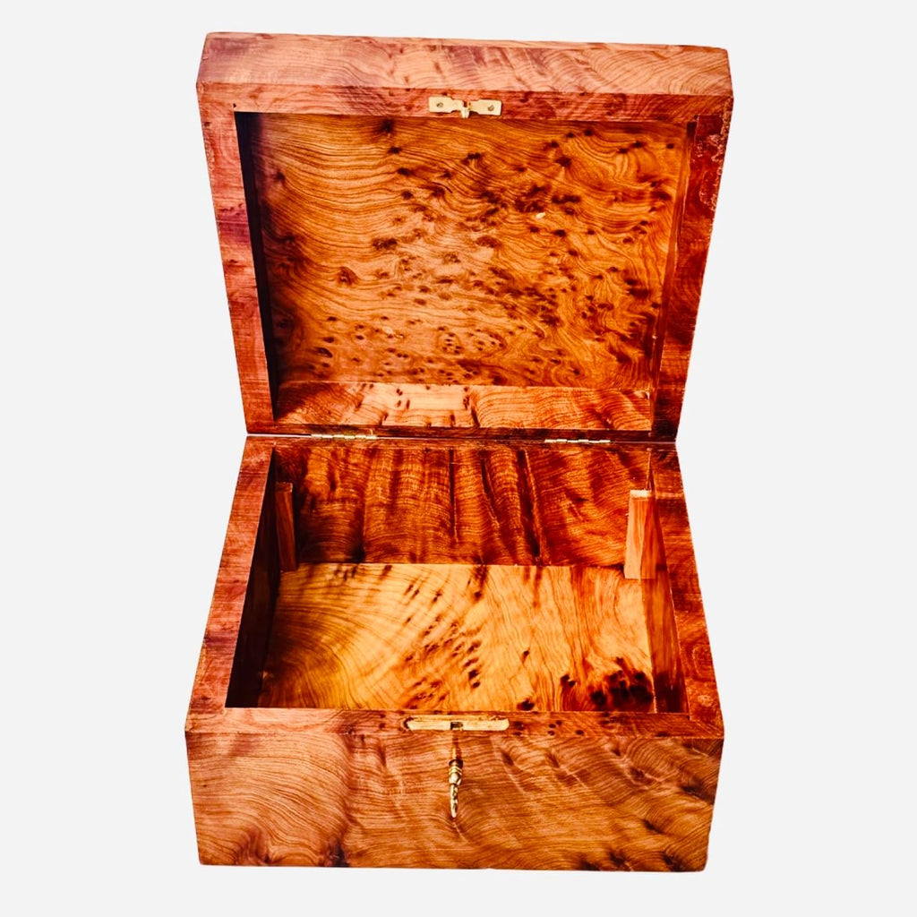Hand Carved Wooden Multipurpose Keepsake Jewelry Decorative Art Box Storage Organizer (Large wood Box,Antique)