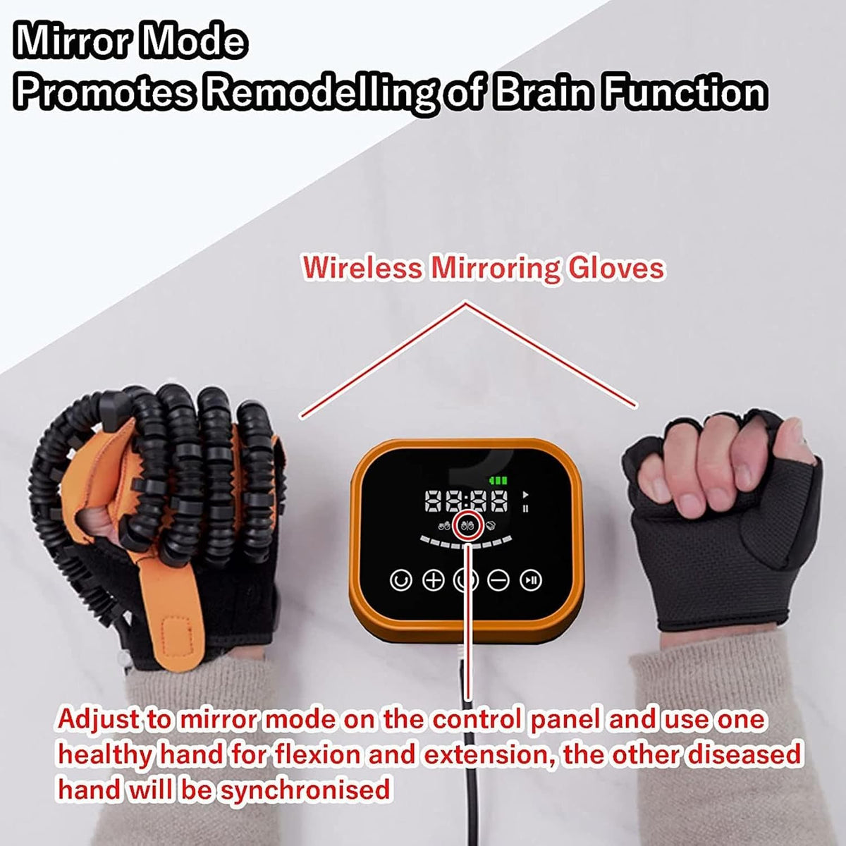 Finger Training Rehab Orthotics Stroke Hemiplegia Finger Exerciser for Stroke Hemiplegia Hand Function Recovery Relief Finger Cramps,Right-M