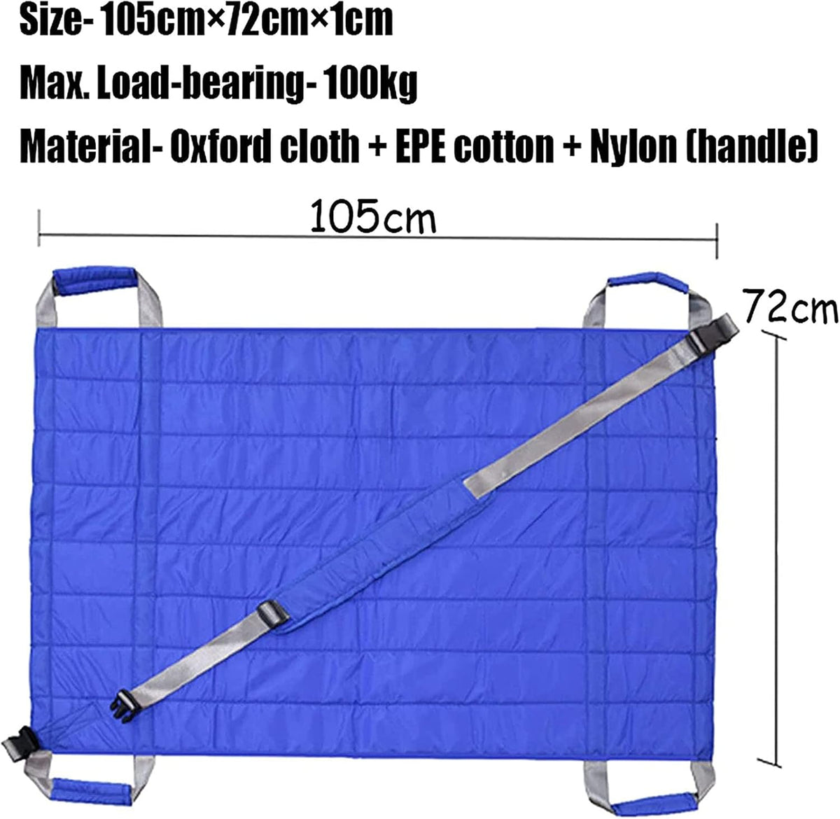 Positioning Bed Pad Patient Repositioning Slide Draw Sheet with Handles Disability Aids for Hospital Bedridden Lift Moving Patient Elderly Seniors Turner Transfer Sling Home Nursing