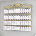 Wall-Mounted Socks Storage Organizer Display Stand,Modern Metal Retail Store Earring Holder Hanging Jewelry Rack,Closet Storage Metal Necklace Hooks Keyring Hats Craft Toys Show Rack