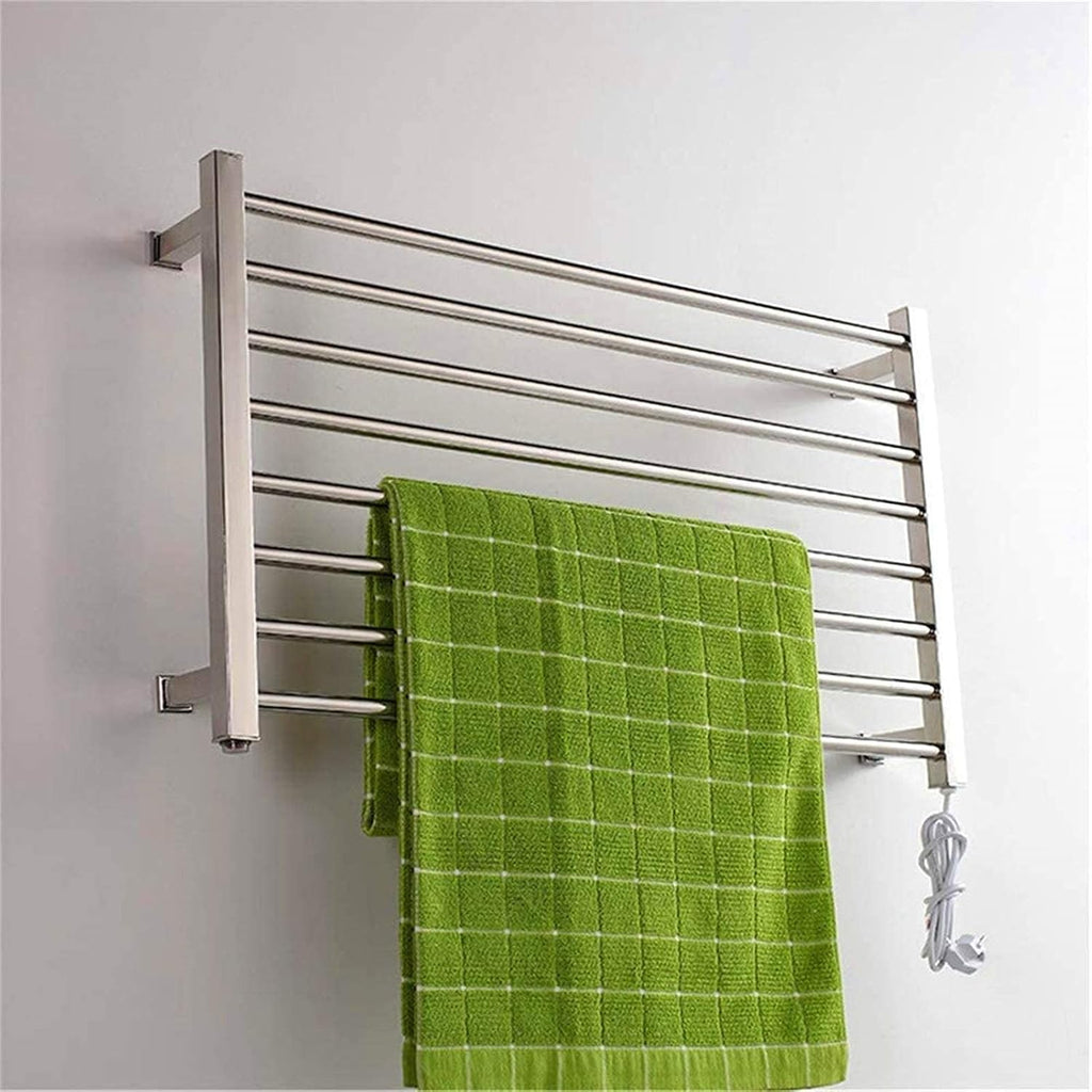 Towel Warmer,Hot Towel Warmer, Wall Mounted Electric Towel Warmer, Drying Rack 8-Bar 150W, 530X900X120Mm,Hardwired,Bath Towel Dryer/Hardwired, Plug in