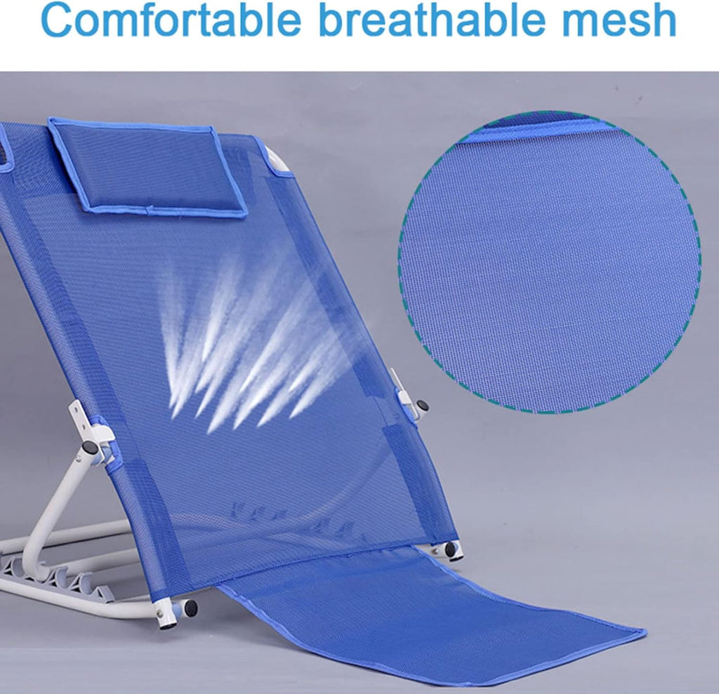 Bed Back Rest Adjustable Angle, Mobility Disability Support Aid,Sit Up Or Reclined Position, Includes Head Pillow, Read, Eat, Watch TV in Bed, for Eldery, Disabled, & Injured,B