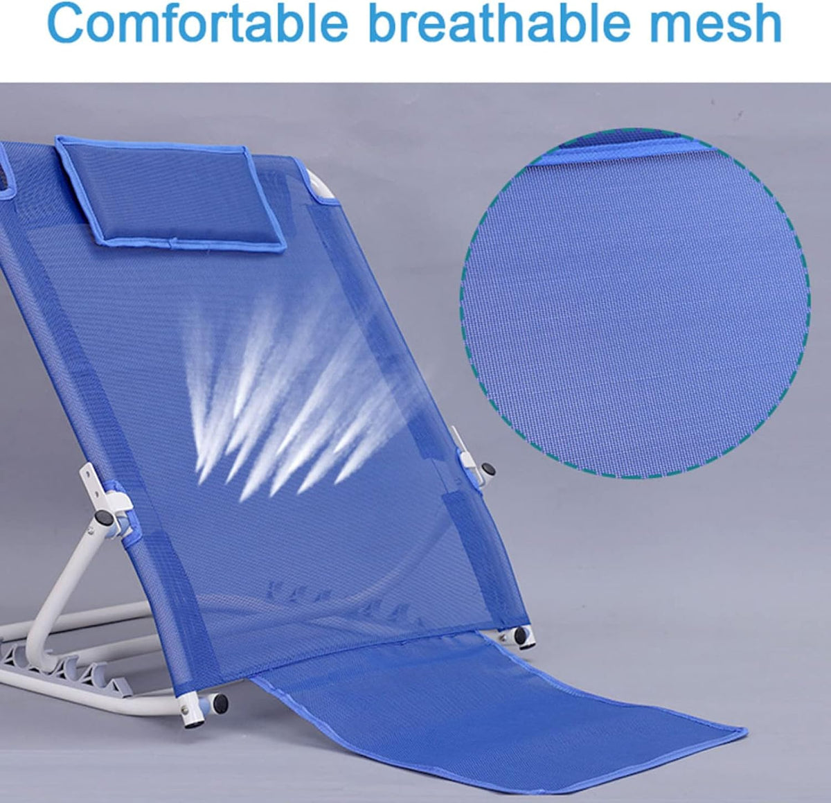 Back Rest Bed Support, Bed Back Rest Adjustable Angle, Mobility Disability Support Aid,Sit Up Or Reclined Position, Includes Head Pillow, Read, Eat, Watch TV In Bed, For Eldery, Disabled, & Injured,B