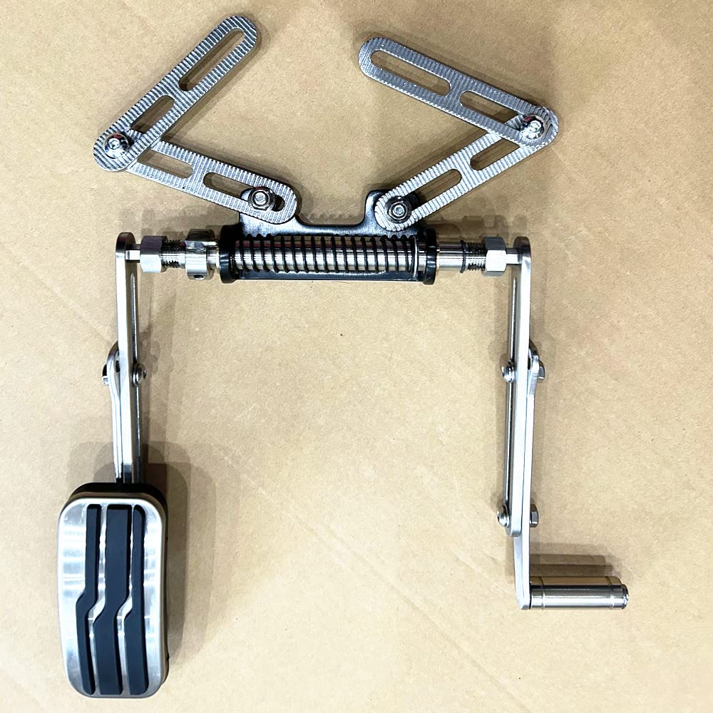 Portable Left Foot Accelerator Pedal for Handicap Disabled Injured Stroke Drivers, Fixable Left Foot Control Driving Assist Aid Equipment (Pull up Changing-Over Normal Driving)