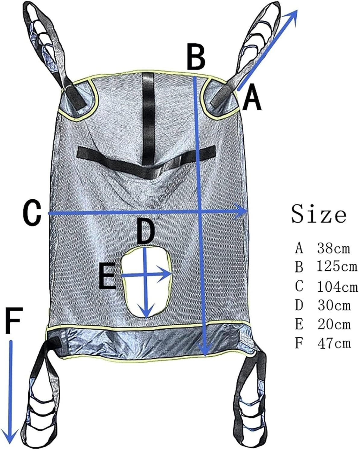 Harness Elevation Patient Complete Body Slinga Medical Transfer Belt Patient Crane Medical Lifting Equipment Bariatric Disability of Comfortable Lifting, Sling Lift