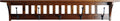 Rustic Red Door Co. Mission Style Coat Rack Wall Mounted with Shelf, Entryway Wooden Hanger with 5 Wrought Iron Hooks for Jacket, Towel or Hat, Farmhouse Decor, 51.5' Oak Wood, Michaels Stain