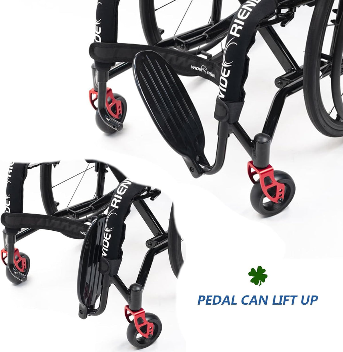 Folding Sports Portable Wheelchairs,Transport Wheelchair,Manual Wheelchair,Aluminum Alloy Wheelchair,Lightweight Wheel Chair For Adults,Quick Release Rear Wheels,Anti-Tip Wheels(Size:Seat width 36cm/1