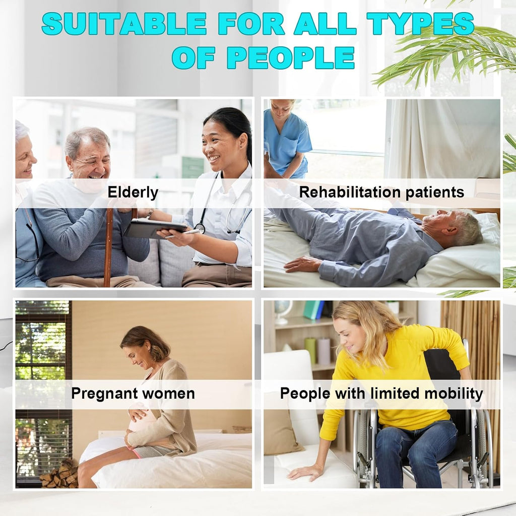 YUCHENGTECH Adjustable Power Lifting Bed Backrest with Foldable Armrest Electric Lifting Backrest for Bed for Seniors Patient Pregnant Handicap 330LBS (29.5 * 47.2')